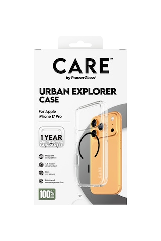 Care By Panzerglass Flagship Apple Uyumlu iPhone 17 Pro Transparent Urban Explorer Siyah Magsafe Kılıf