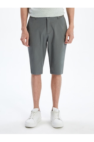 Lcwaıkıkı Classic Yeşil Standart Kalıp Gabardin Erkek Şort
