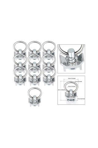 Homyl 10 Adet L Ray Tek Saplama Bağlantı Parçası Rv Havayolu 6cmx3.9cm