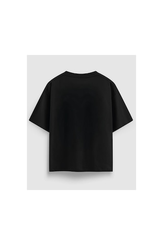 Yolo Street Mood Maymun Grafik Baskılı Oversize Siyah Beyaztişört %100 Pamuk Unisex Streetwear Siyah
