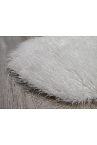 Yamalıhome Peluş Halı Apost Beyaz 75 x 200Cm Post Halı