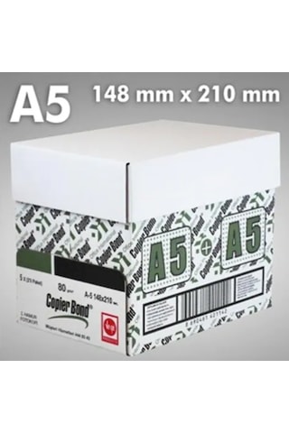 Vege Copier Bond A5 Fotokopi Kağıdı 1 Koli 5000 Adet