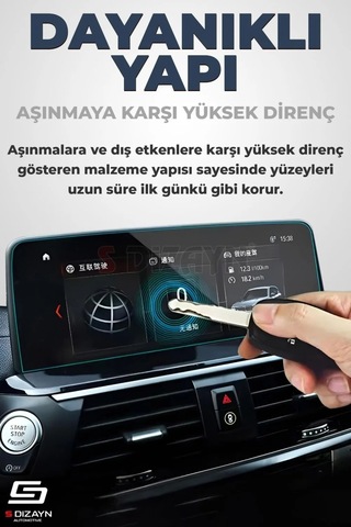 S-dizayn Ford Mustang Mach-e 9h Nano Gösterge Ekran Koruyucu Parlak 2023-2025 A+ Kalite