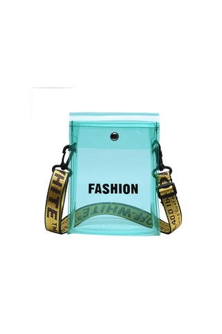 Gülen Yüz Çocuk Çantası Kore Tarzı Moda Göğüs Çanta Rahat Crossbody Çanta Yeşil