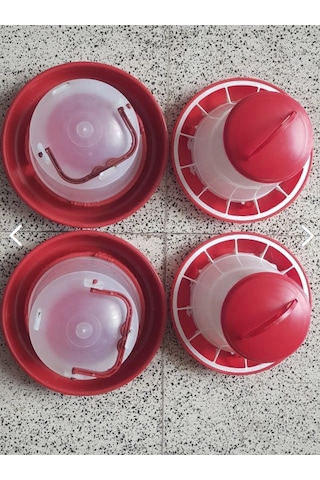 Nurdağ Hırdavat Civciv Yemlik 2 Adet 1.3 Kg Civciv Suluk 2 Adet 1.3 L