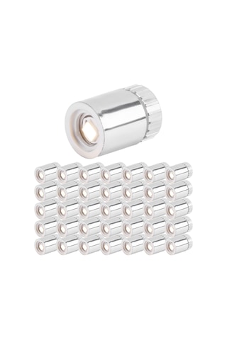 Xurunkeji Bebek Evi İçin 36 Adet Minyatür Işık, El Sanatları İçin Minyatür Led Işıklar, Pil İle Çalışan Mini Spot Işıklar Sıcak Beyaz Gümüş