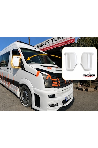 Volkswagen Crafter 2008-2018 Model Arası Yeni Nesil Yarasa Ayna Kapağı