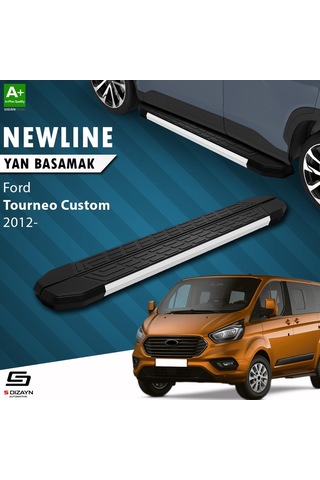 S-dizayn Ford Tourneo Custom Kısa Şase Newline Aluminyum Yan Basamak 203 Cm 2012-2023 A+ Kalite