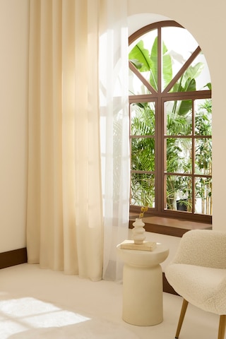 Kaşmir Home Perla Keten Fon Perde Krem 150x270 Cm Krem