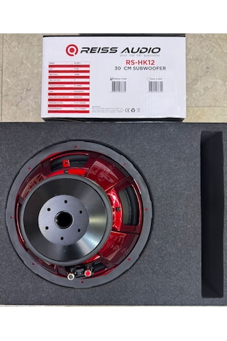 Rs-hk12 30cm Subwoofer Tek Bobin 1450watt 450rms Özel Spl Kabinli