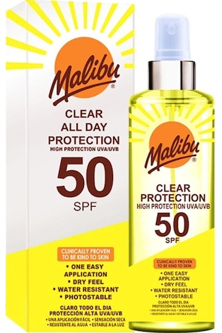 Malibu Güneş Koruyucu Gün Boyu Koruma Spreyi SPF50 250ml