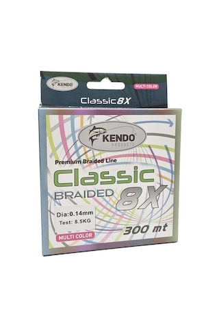 Kendo Classic 8x 300m Multicolor Örgü İp 0.20mm