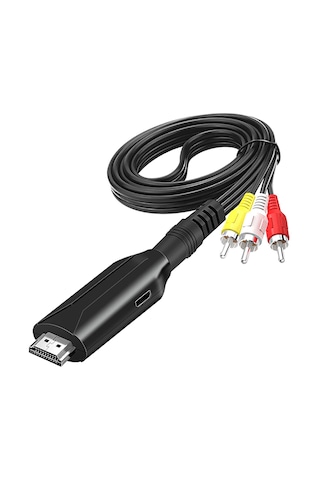 Homyl Video Ses Kablosu Aksesuarı, Projektör Tv Için Pal Ntsc