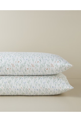 Fresh Sprout Kolay Ütülenir 2'li Yastık Kılıfı 50x70 Cm Yeşil-sarı