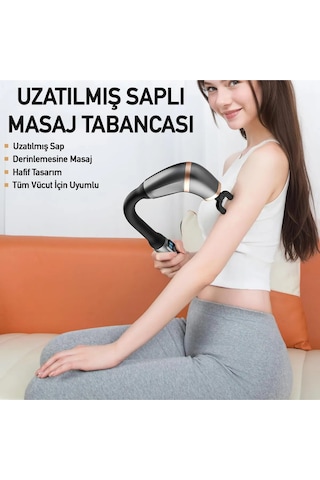 Profesyonel Titreşimli Şarjlı Sporcu Masaj Cihaz Masaj Aleti Kas Rahatlatıcı Gevşetici Masaj Tabanca