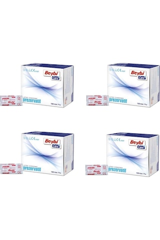 Beybi Care Latex Klasik Prezervatif 100'lü x 4