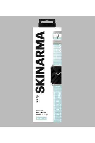 Watch 7 45mm Kordon Skinarma Shokku Silikon Strap Kayış Mavi Açık Mavi Açık