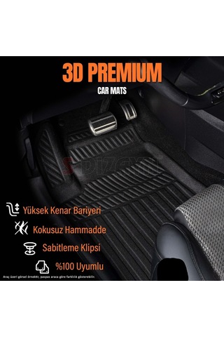 Peugeot 301 Araca Özel 3d Paspas 2013 +