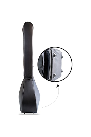 Profesyonel Su Geçirmez 20 Mm Pedli Soft Case Kısa Sap Bağlama Saz Kılıfı