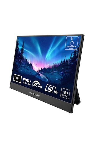 Gameraider P14 Touch 14 İnç 60hz Full Hd+ Ips Dokunmatik Taşınabilir Monitör
