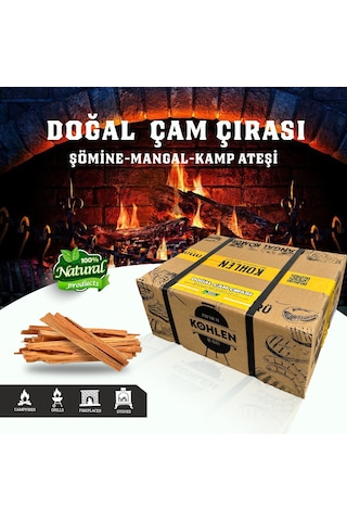 Kohlen Doğal Çam Şömine ve Kamp Çırası Sakarya Pamukova