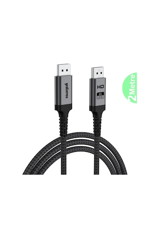 Yediseven Displayport Dp 1.4 8K 60 Hz Görüntü Aktarma Kablosu 2 M