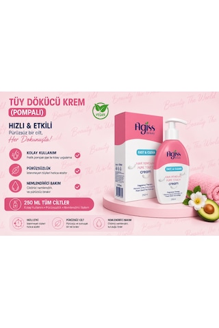 Agis Beauty Fast & Clean Tüy Dökücü Krem 250 ML