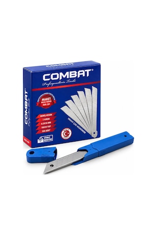 Zimak Zmk-1253 Falçata Maket Bıçak Ağzı 18mmx0.5mm 10 Adet Büyük Yedek - 10'li Paket