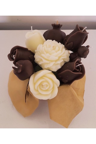 %100 Doğal Soya Wax Dekoratif Saksıda Karışık Mum, Çiçek Mum,saksı,saksı Mum,gül Mum,buket Mum