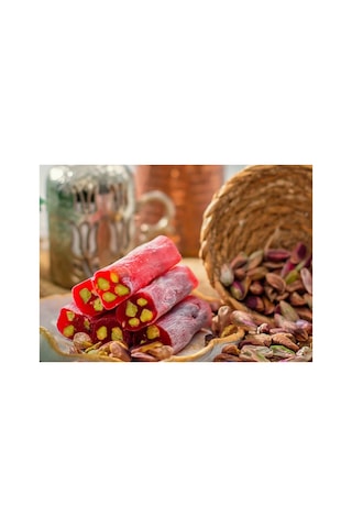 Extra Bol Antep Fıstıklı Narlı Fitil Parmak Lokum - 1 Kg Extra Bol Antep Fıstıklı Narlı Fitil Parmak Lokum - 1 Kg