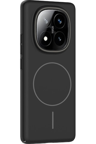 Xemu Redmi Note 14 Pro Plus Kılıf Magsafe Şarj Özellikli Ruby Silikon Kapak - Mür Şeffaf