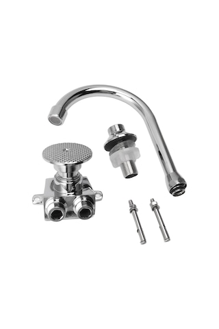 Hangfox Bakır Mutfak Lavabo Ayak Pedalı Kontrol Valfi - Ev Ve Ticari Kullanıma Uygun - Sıcak/soğuk Su Hızlı Akışlı