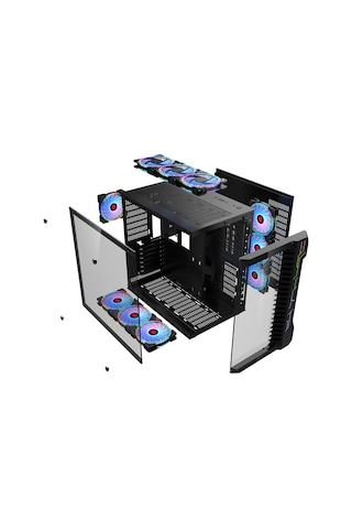 Revenge Nebula 7 RGB Fanlı Akvaryum Oyuncu Bilgisayar Kasası