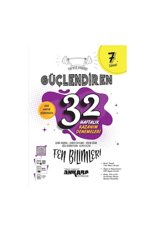Ankara Yayıncılık 7.Sınıf Fen Bilimleri Deneme Sınavı 32 Haftalık Ankara Yayıncılık 7.Sınıf Fen Bilimleri Deneme Sınavı 32 Haftalık