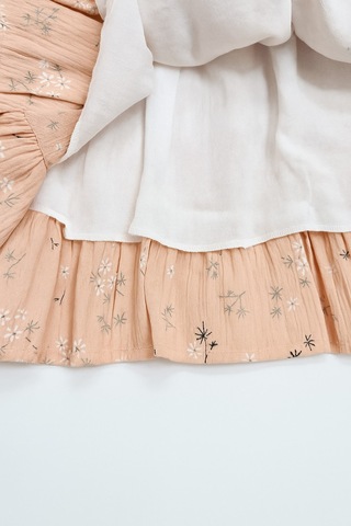 Saç Aksesuarlı Çiçekli Kız Çocuk Elbise SOMON