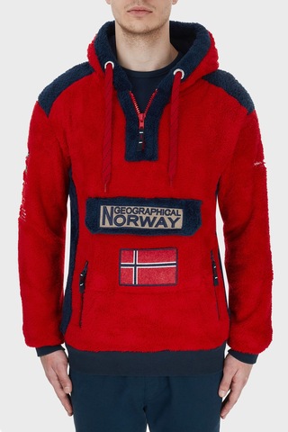 Norway Geographical Erkek Sweat Gymclasssherco Kırmızı Kırmızı