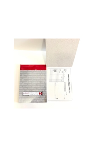 10 Adet Apartman Gelir Gider Makbuzu 2 Nüsha Otokopili 14X19 Cm