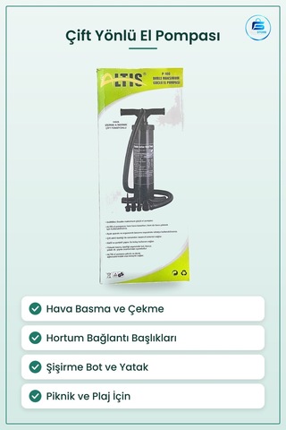 El Pompası Çift Fonksiyonlu Şişirme Hava Basma Boşaltma Yatak Bot