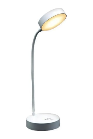 Şarjlı Dokunmatik 3 Kademe 20 Led Çalışma Okuma Işığı Flexible Berlin Masa Lambası Beyaz Beyaz