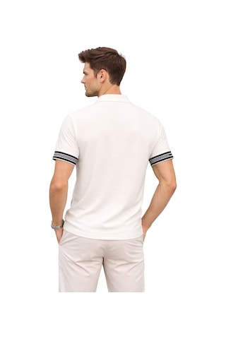 Cazador 44715 Polo Yaka T-shirt Erkek Ekru Tişört Ekru