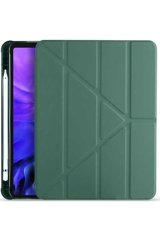Apple Uyumlu iPad 9.7 2018 Kılıf Zore Tri Folding Smart With Pen Standlı (503995261)