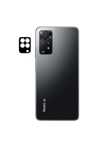Xiaomi Redmi Note 11 Pro 5G Zore 3D Kamera Camı Koruyucu Siyah