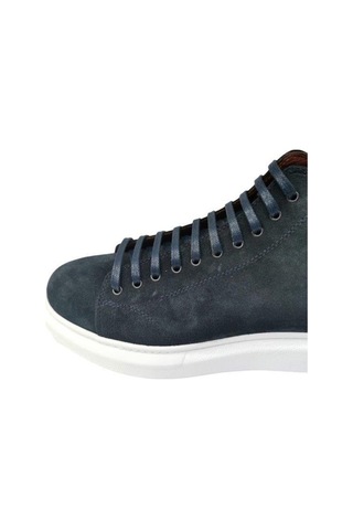 Büyük Numara Süet Erkek Bot Lacivert Siyah