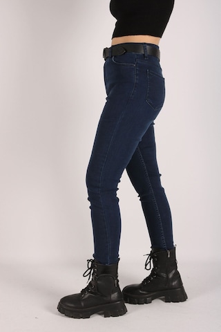 Yüksek Bel Jeans Kadın Slim Pantolon Denim Kumaş 42