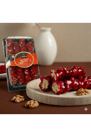 Nar Aromalı Cevizli Sucuk 500 Gr Nar Aromalı Cevizli Sucuk 500 Gr