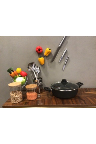 Woll Basık Tencere Çap 32Cm Derinlik 8Cm D-Woll832Nl