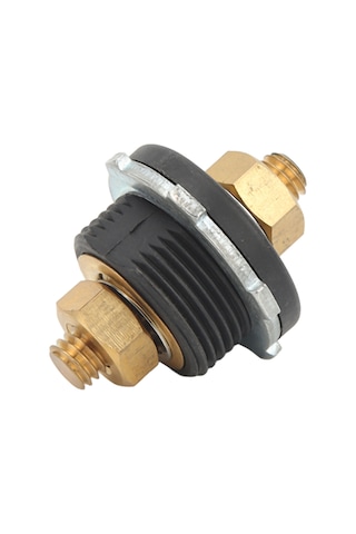 Qingmipy Araçlar İçin 250a Siyah - Akü Terminali Bağlayıcı, 3/8" Bakır Uç, Panelden Akü Kablolarını Kolayca Yönetin