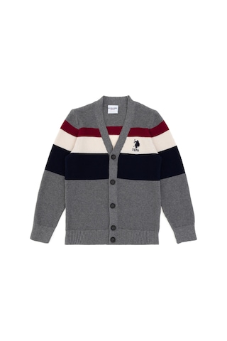U.s. Polo Assn. Erkek Çocuk Açık Gri Melanj Hırka Triko 50295507-vr091 Acık Grı Melanj