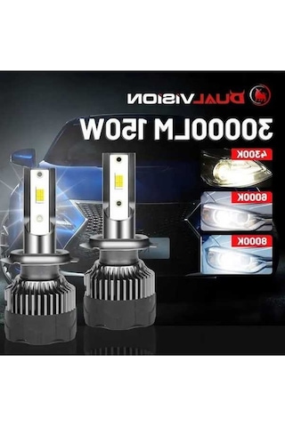 Flybuy H4 H7 H11 30.000lm Led Farlar 150w 3570 Csp 8000k 12