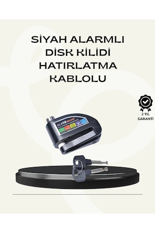 Hubrendy Tekno Çift Modlu 110db Alarmlı Disk Kilidi Suya Dayanıklı